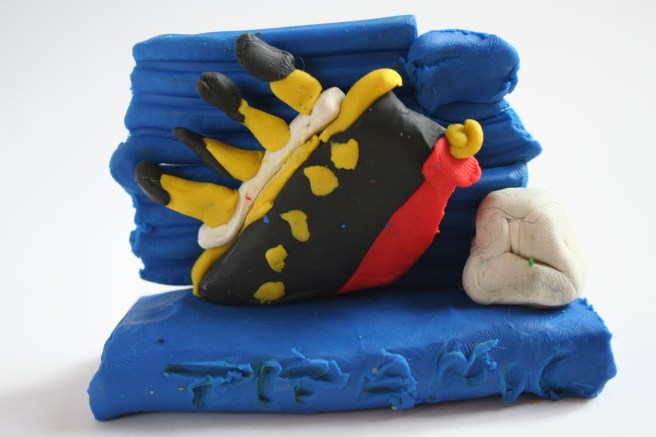 titanic in plasticine by F