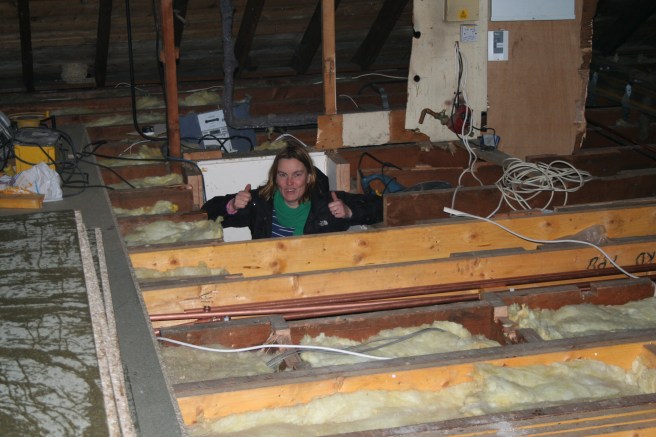 where the stairs used to be there's me!