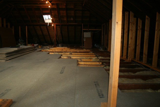 more flooring and view from the front today