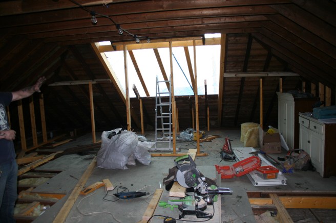 looking to the front window