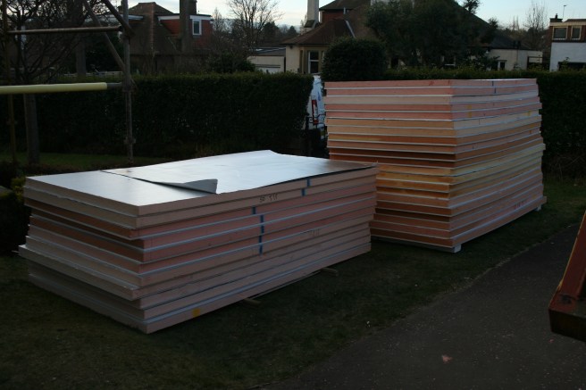 insulation on the grass