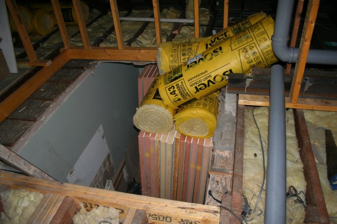 insulation making its own way upstairs