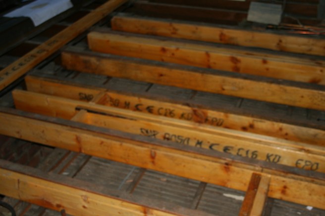 doubled and some tripled rafters