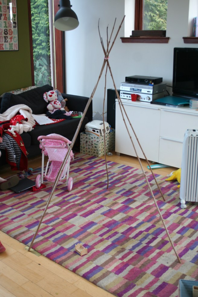 frame held together with a bobble.