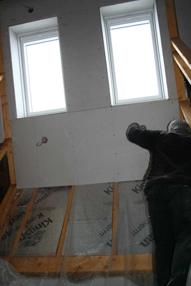 holes for the stair lighting