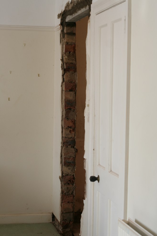 the bedroom wall after