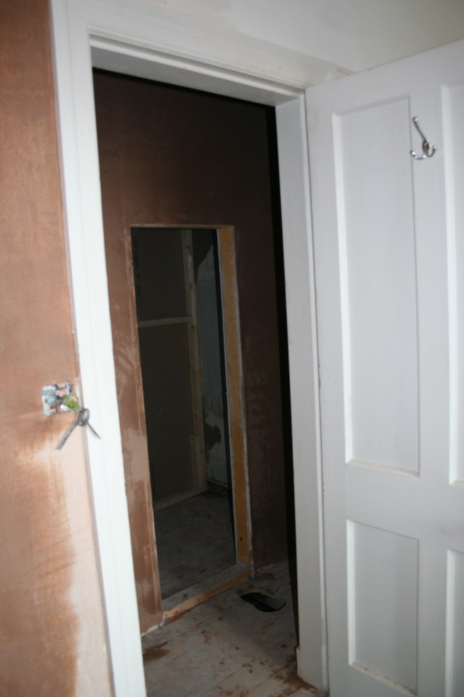 bedroom cupboard to under the stairs