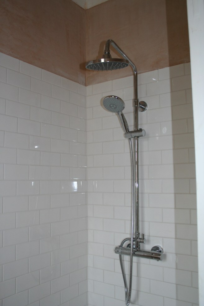 tantalising shower, nearly there....