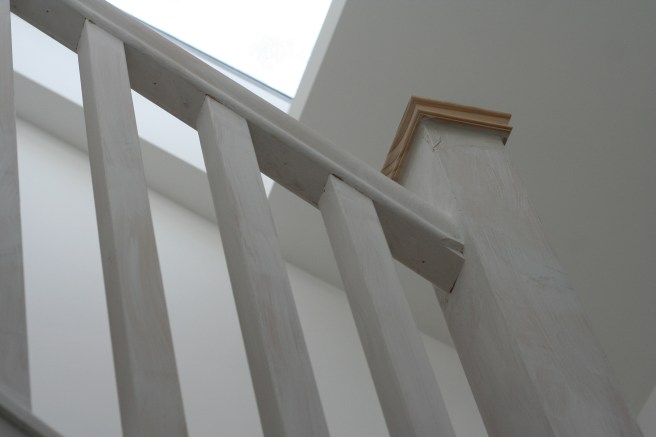 new look bannister with cap on