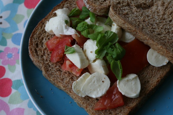 Louis' toastie, before it hits the sandwich press.