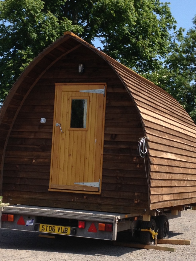 wigwam ready for delivery, they are made at the farm we stayed at.  