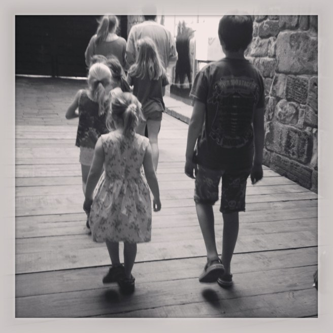 following the tour at Alnwick Castle 