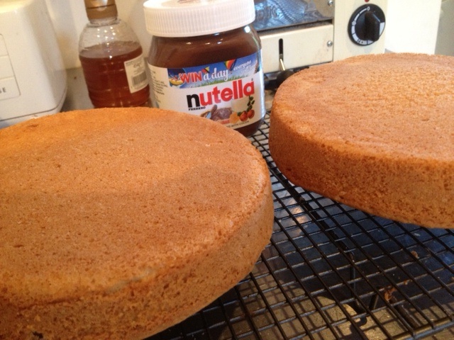 Main components ready minus the Jaffa cakes