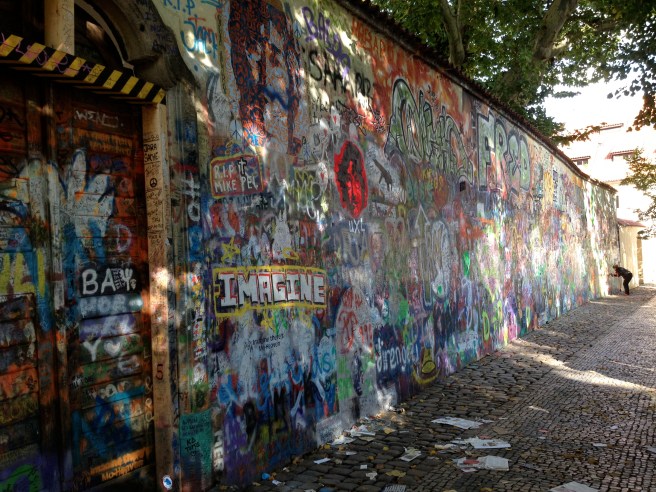 graffitti wall - in memory of John Lennon