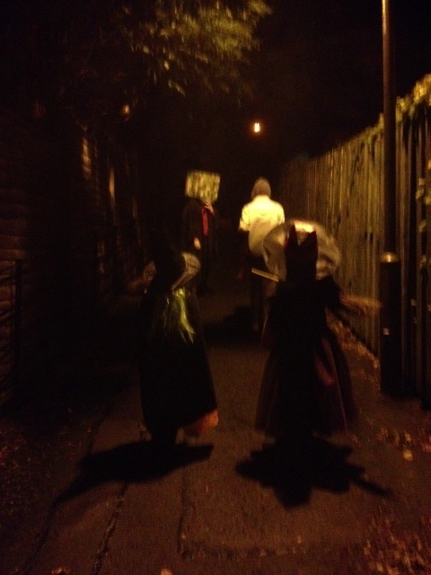 Off to the next house...