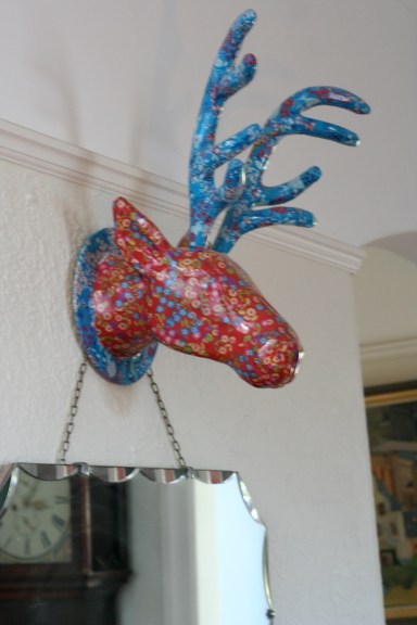 my favourite thing in the 'before' hall, he's camping in the kitchen for the momen