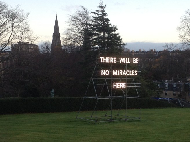 walked through the Dean Gallery today - this was looking good against the Edinburgh skyline