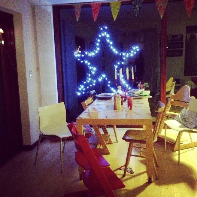 view from the kitchen this festive season